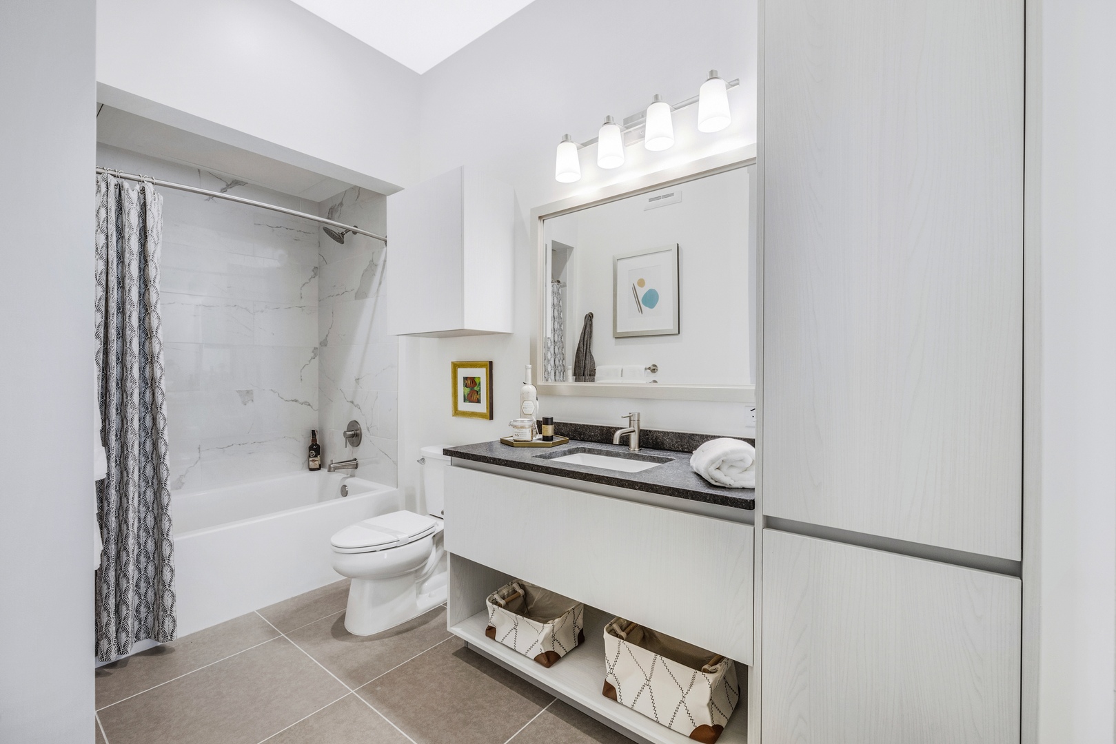 Unwind in elegance from the soaking tub to the stand - up shower